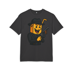 The Mob Boss Juice Oversize Tee | Charcoal Black