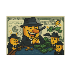 The Royal Flush Canvas Print Mob Boss Juice Art