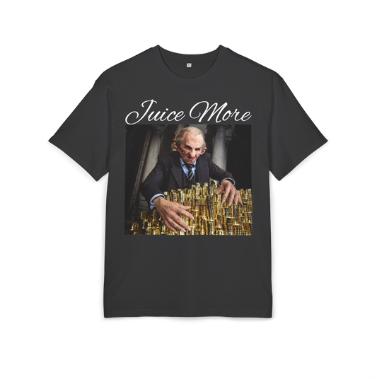 "Juice More" Oversized Graphic T-Shirt Vintage Money Meme Tee