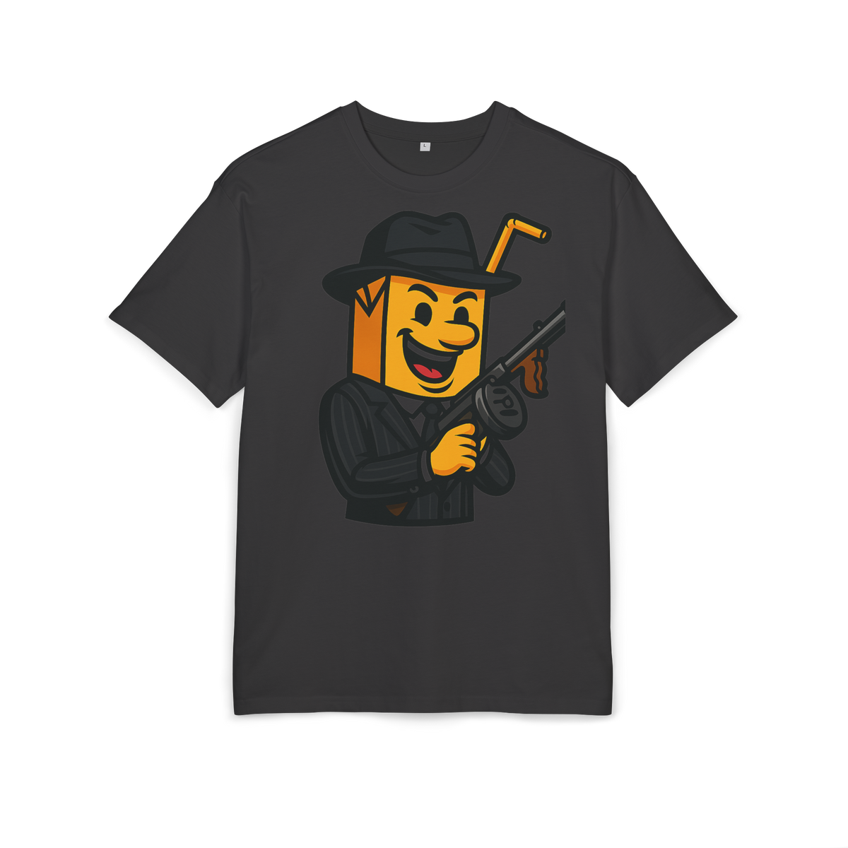 The Mob Boss Juice Oversize Tee | Charcoal Black