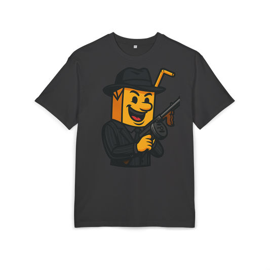 The Mob Boss Juice Oversize Tee | Charcoal Black