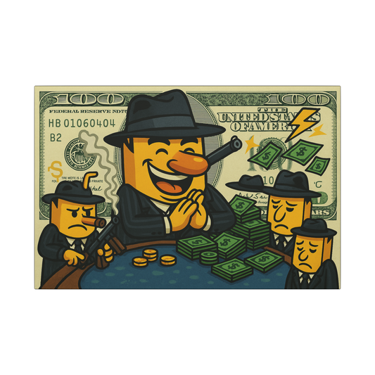 The Royal Flush Canvas Print Mob Boss Juice Art
