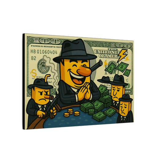 The Royal Flush Canvas Print Mob Boss Juice Art